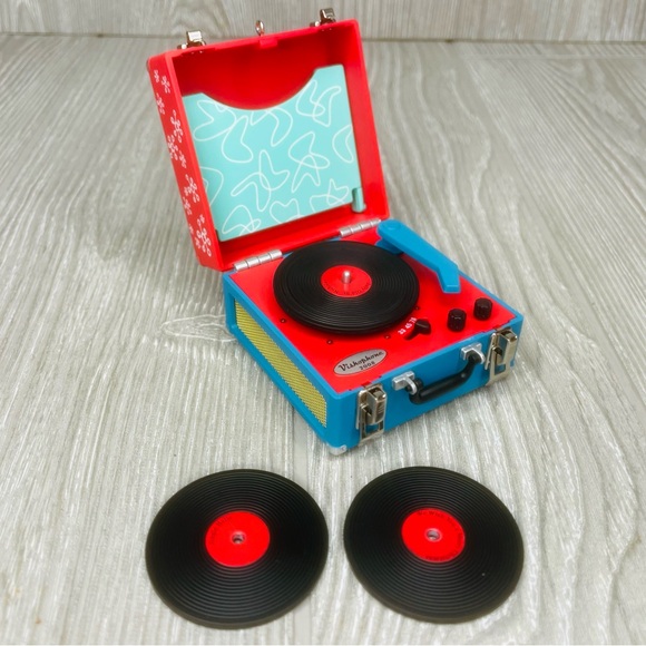 Vintage Hallmark cool yule record player Magic Music Light up Christmas ornament - Picture 5 of 15